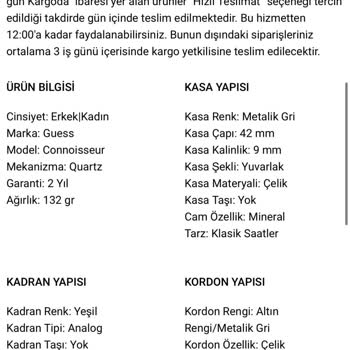 Garanti Kapsamında Saatte Buharlanma Ve Değişim Talebi