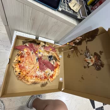 Dağılmış Pizza Ve İşlemeyen Destek Sistemi Nedeniyle Mağduriyet