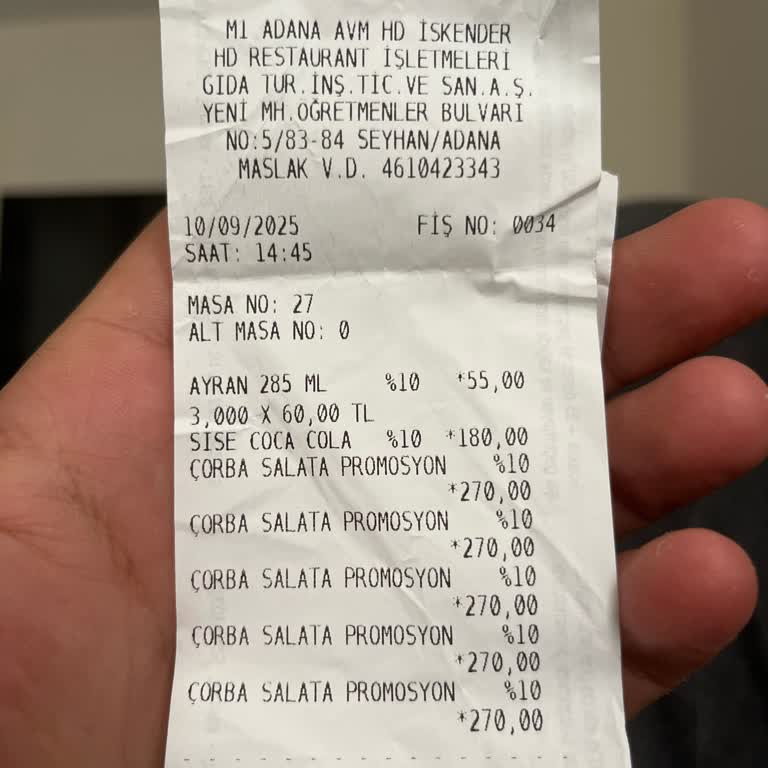 HD İskenderde Yemeğimde Kıl Çıktı Hizmette Aksaklık Yaşadım