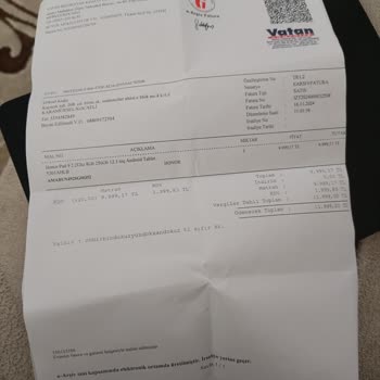 Vatan Bilgisayar’dan Alınan Tabletin Ekran Çatlağı Ve Sigorta Kapsamında Ek Ücret Talebi