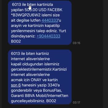 Onayım Dışında Kredi Kartımdan 500 USD Çekildi