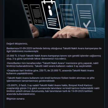 Faizsiz Nakit Avans Hakkım Tanımlanmadı, Sorunum 10 Gündür Çözülmüyor