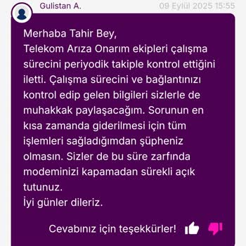 Arıza Kaydına Rağmen İnternet Sorunum Çözülmedi