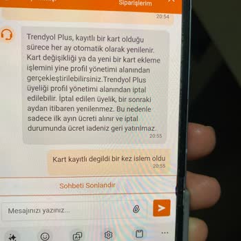İzinsiz Trendyol Plus Üyeliği Ve Hesaptan Para Çekimi Hakkında Acil Çözüm Talebi