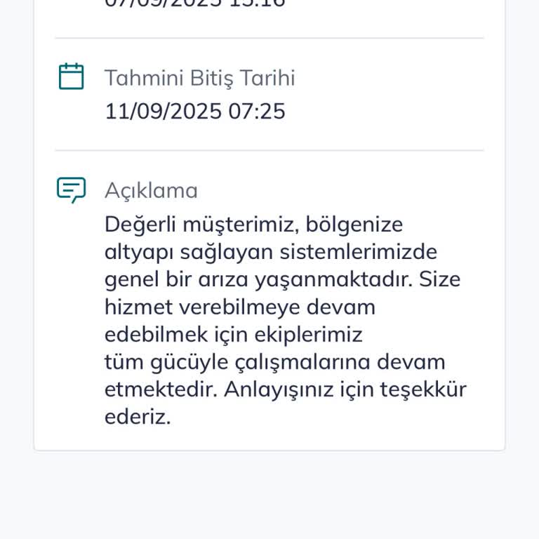 İnternet Hizmeti Tamamen Kesildi, Çözüm Ve İade Bekliyorum