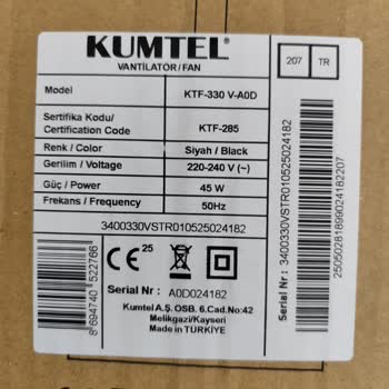 Eksik Parça Nedeniyle Vantilatörü Kullanamıyorum Mağduriyetim Giderilmiyor