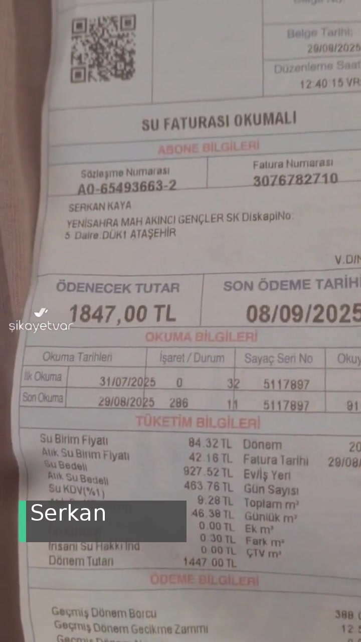 İstanbul Büyükşehir Belediyesi Yüksek Su Faturası videonun kapak resmi