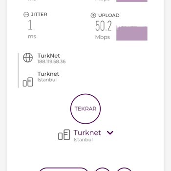 Gigafiber 1000 Mbps Pakette Sürekli Düşük Hız Ve Yetersiz Destek