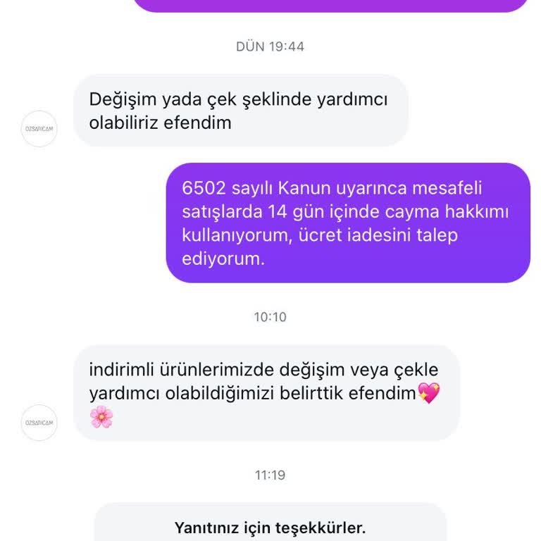 İndirimli Ürün İadesinde Ücret İadesi Engellendi Müşteri Hizmetleri Çözüm Sunmadı