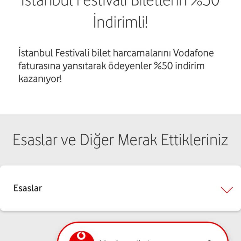 Vodafone Kampanya İndirimi Faturama Yansıtılmadı, Mağduriyetim Giderilmiyor
