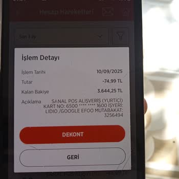 Bilgim Dışında Google Lıdıo Adına Hesabımdan Para Çekildi