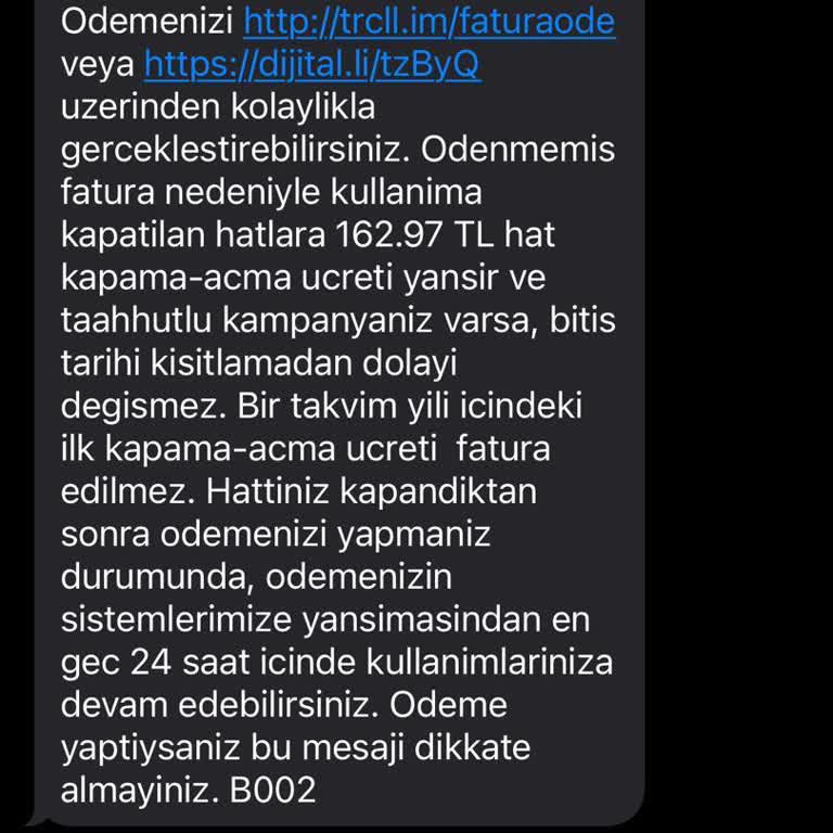 Bana Ait Olmayan Hat İçin Yanlış SMS Gönderimi Ve Bilgi Güvenliği Endişesi