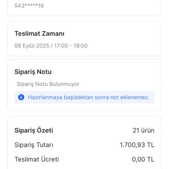 Sipariş Teslim Edilmedi, Ücret İadesi Yapılmadı Ve Bilgilendirme Eksikliği