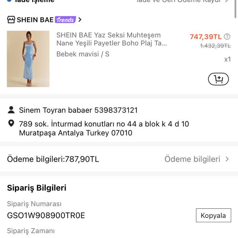Shein İade Sürecinde Kargo Bilgisi Belirsizliği