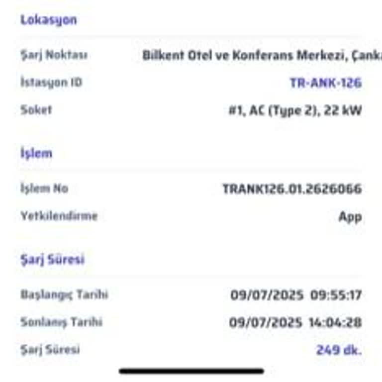 Eşarj İstasyonunda Şarj Olmayan Araç Ve Ücret İadesi Sorunu