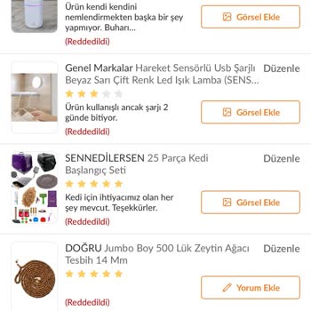 Yorumlarım Sürekli Reddediliyor, Çözüm Sunulmuyor