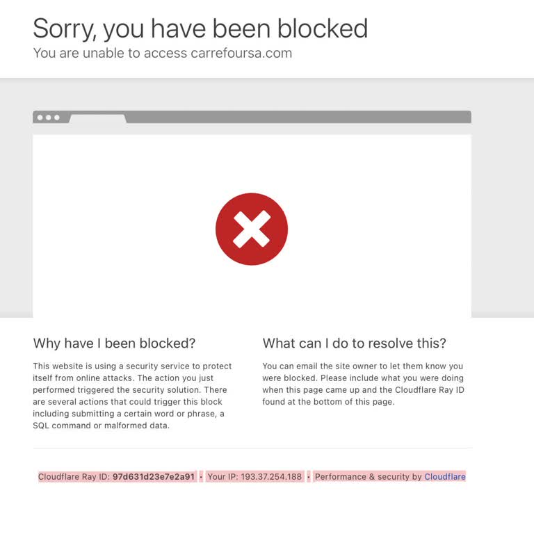 Carrefour Blocked My Access to Their Catalog