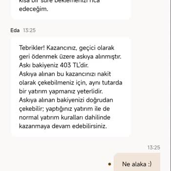 Bonus Kazancım Yatırım Şartı Gerekçesiyle Sıfırlandı, Mağdur Edildim