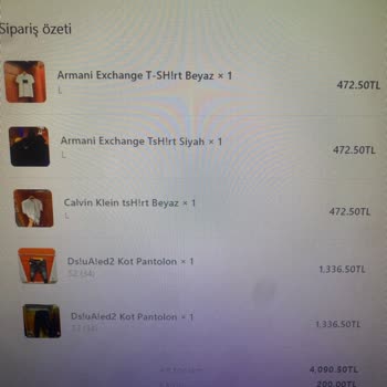 Perfacts Wear Siparişim Yerine Alakasız Ve Değersiz Ürünler Gönderildi