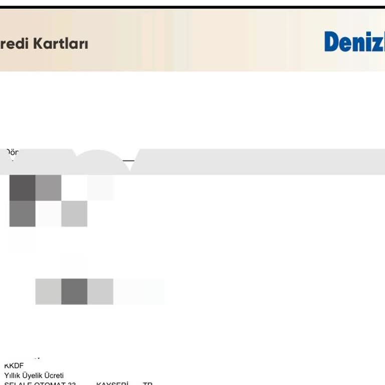 Denizbank Kartıma Bilgim Dışında Yıllık Aidat Yansıtıldı İadesini Talep Ediyorum