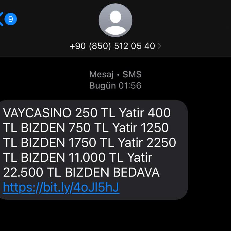 İzinsiz Vaycasino Reklam SMS’lerinin Durdurulmasını Kişisel Verilerimin Silinmesini Talep Ediyorum