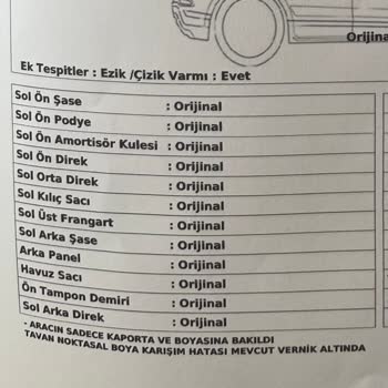 Kusurlu Araç Teslimatı Ve Serviste Oluşan Hasar Sonrası Sorumluluk Alınmaması