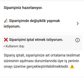 Yanlışlıkla Verilen Siparişin İptali Ve İletişim Sorunu