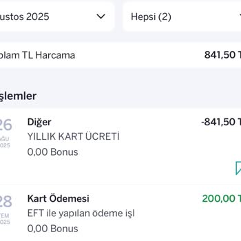 Kullanmadığım Karttan Her Yıl Kesilen Aidatın İadesini İstiyorum