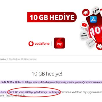 Vodafone Kampanya İnternet Paketi Hattıma Tanımlanmadı, Mağduriyetim Sürüyor