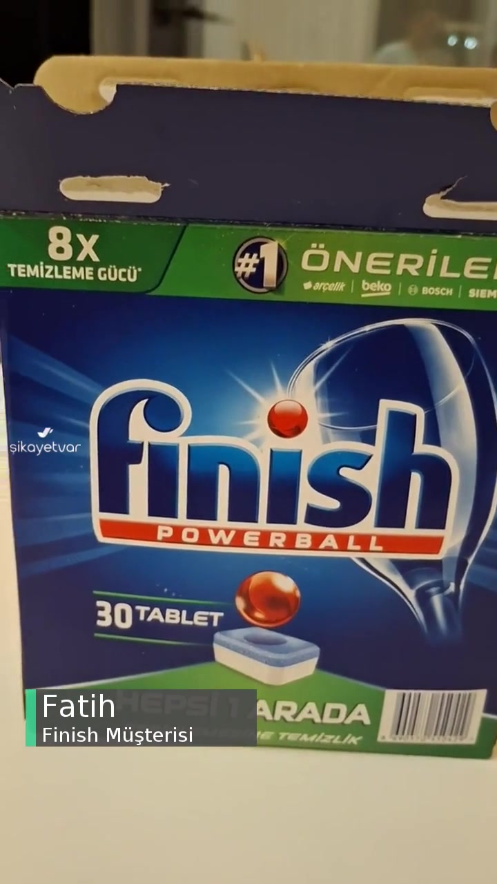 Finish Powerball Bulaşık Tableti Boş Çıktı videonun kapak resmi