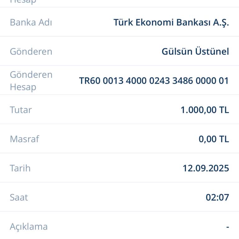 Hesabıma Yatırdığım 1000 TL Kayboldu Mağduriyetim Giderilmiyor