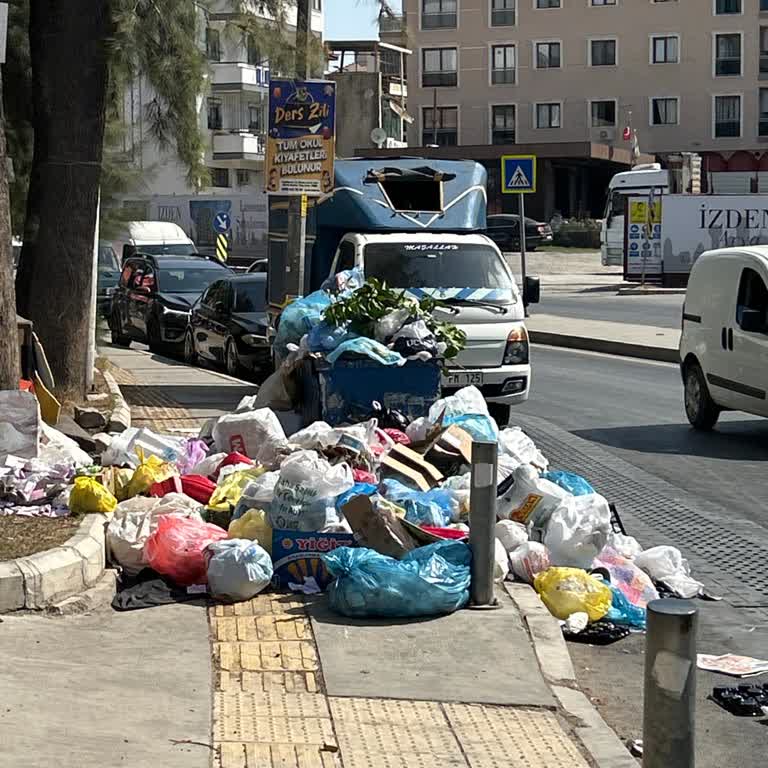 Buca'da Çöplerin Geç Toplanması Sağlığı Tehdit Ediyor