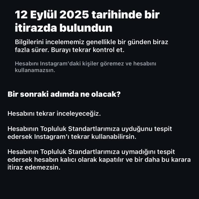 Sebepsiz Yere Askıya Alınan Instagram Hesabımın Acilen Açılmasını İstiyorum