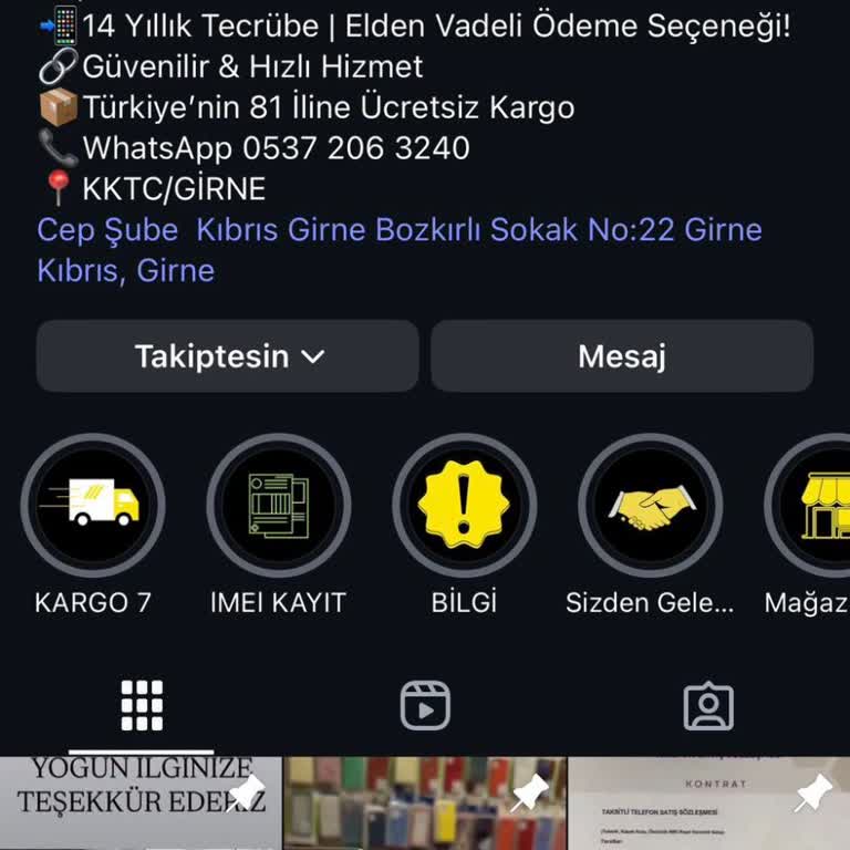 Cep Şube Telefon Satış Mağazası Girne Paramı Aldı Siparişleri Göndermedi