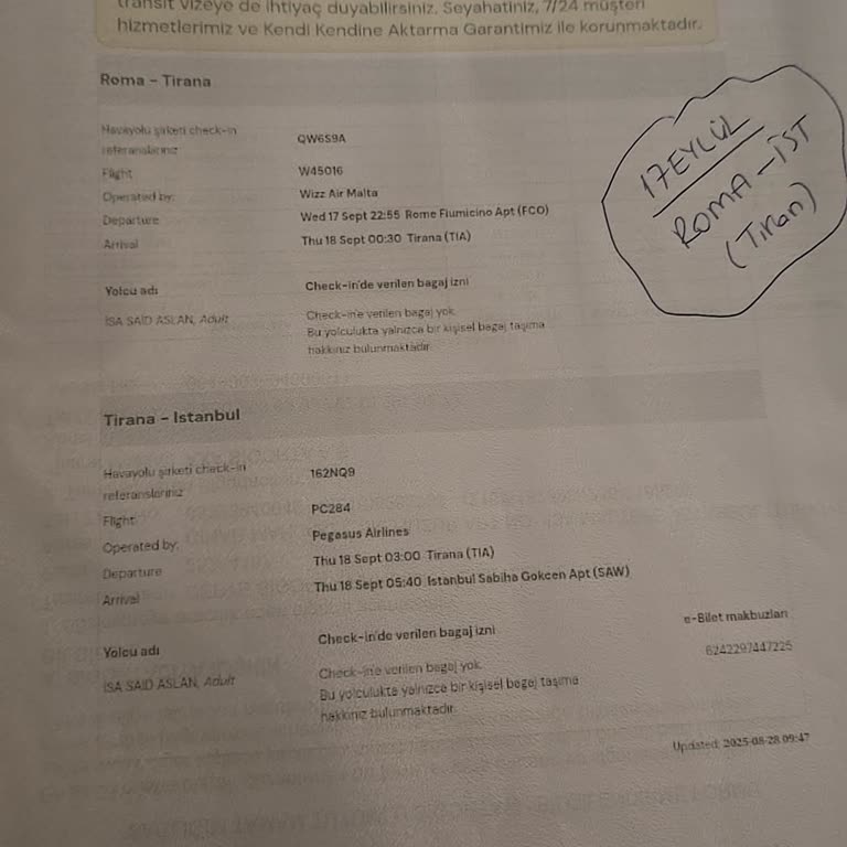 Aktarmalı Uçak Bileti İptalinde İade Sorunu Ve Mağduriyet