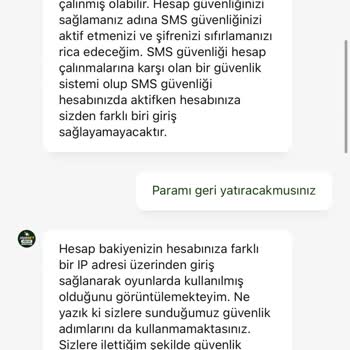 Hesabımdan Onayım Olmadan Para Çekildi, Destek Alamıyorum