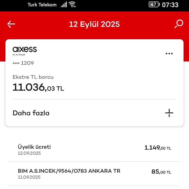 Akbank Kredi Kartıma Yüksek Üyelik Ücreti İadesi Talebim