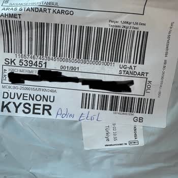 Aras Kargo Kayseri Düvenönü Şubesinde Teslimat Ve İletişim Sorunları