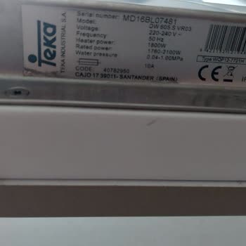 Teka Bulaşık Makinesi Alt Sepetinde Erken Küflenme Ve Yüksek Yedek Parça Ücreti Mağduriyeti