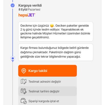 Hepsijet Kargom Teslim Edilmedi, Müşteri Hizmetleri Çözüm Sunmuyor