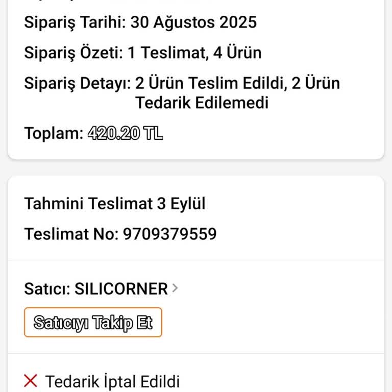 Eksik Gönderilen Ürün İçin Çözüm Sunulmuyor, İade Veya Gönderim Bekliyorum