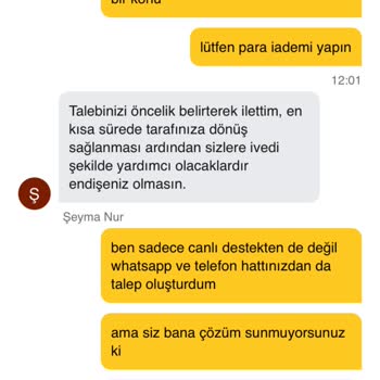 Migros Hemen Siparişim Teslim Edilmedi, Ücret İadesi Yapılmadı Ve Destek Sağlanmadı