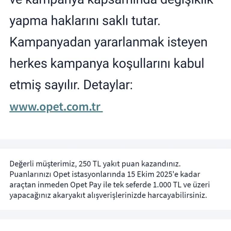 Opet Kampanya Mağduriyeti: Hediye Puanım Yüklenmedi, Fazladan Ödeme Yaptım