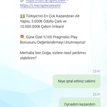 Kazandığım Bakiyenin Silinmesi Ve Canlı Destekten Olumsuz Tavır