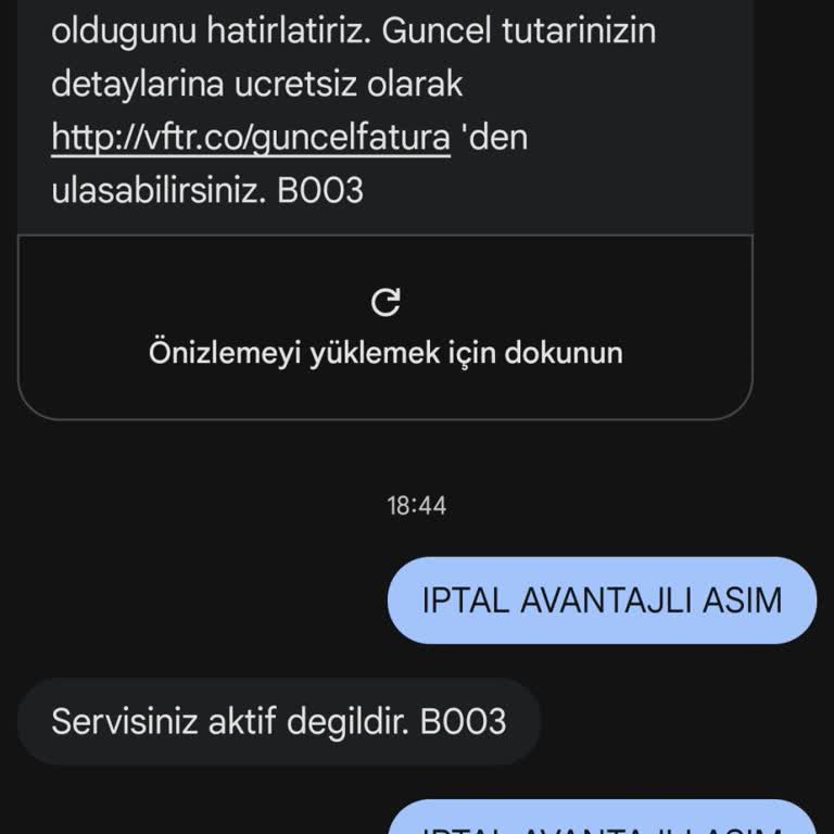 Hediye GB Hakkım Varken Aşım Paketiyle Fazladan Ücretlendirme Ve Müşteri Hizmetlerine Ulaşamama