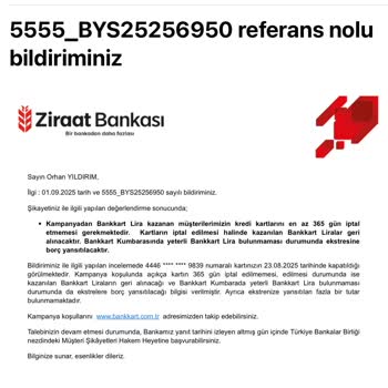Bilgilendirme Yapılmadan Bankkart Lira Borcu Çıkarıldı Mağdur Edildim