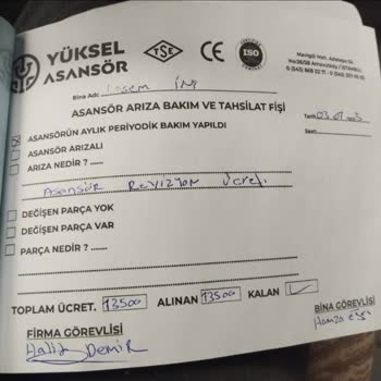 Asansör Bakımı İçin Ödeme Yapıldı Hizmet Ve İade Verilmedi