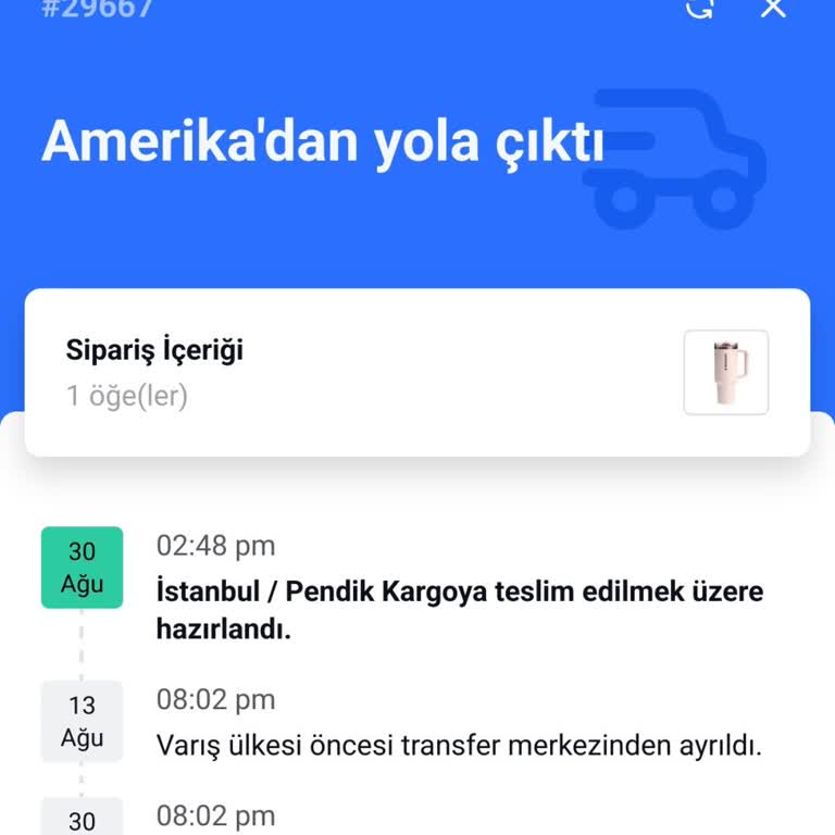 Sipariş Edilen Stanley Termos 3 Aydır Teslim Edilmedi İade De Yapılmıyor
