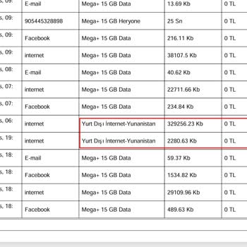 İzinsiz Yurt Dışı Kullanım Ücreti Ve Çözülmeyen Fatura Sorunu