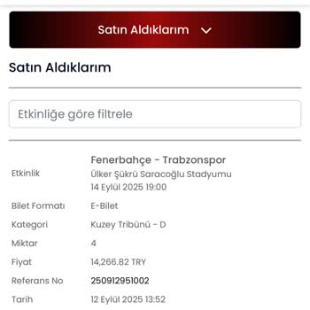 Maç Günü Biletim Hesabıma Tanımlanmadı, Müşteri Hizmetleri Yanıt Vermiyor